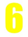 Yellow Wheelie Bin Number 6