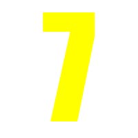 Yellow Wheelie Bin Number 7