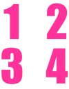 Pink Numbers Kit