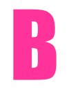 Pink Wheelie Bin Letter B