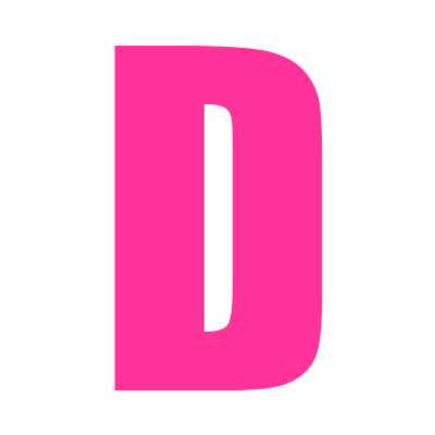 Pink Wheelie Bin Letter D - Bespoke Wheelie Bin Numbers and decals ...