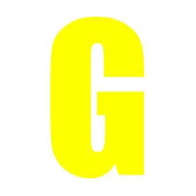 yellow letter g