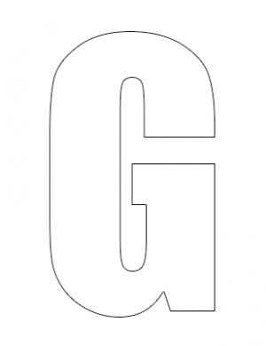 White Vinyl Self-Adhesive Letter G