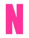 Pink Wheelie Bin Letter N