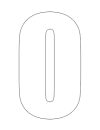 White Vinyl Self-Adhesive Letter O