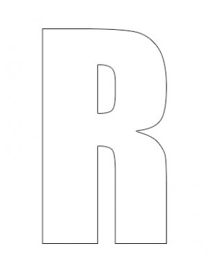 White Vinyl Self-Adhesive Letter R