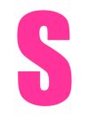 Pink Wheelie Bin Letter S