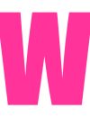 Pink Wheelie Bin Letter W