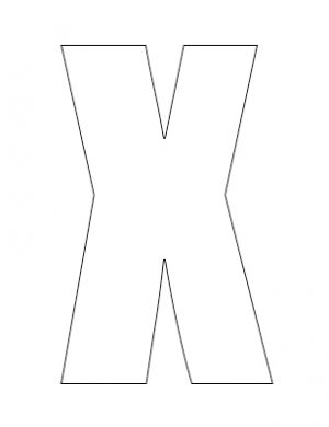 White Vinyl Self-Adhesive Letter X