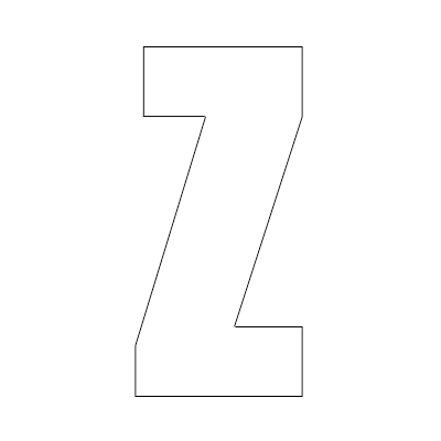 Reflective Wheelie Bin Letter Z - Bespoke Wheelie Bin Numbers and ...