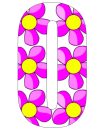 Pink Flower Bin Number