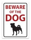 Beware of the dog Terrier sticker
