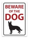 Beware of the dog German Shepard sticker